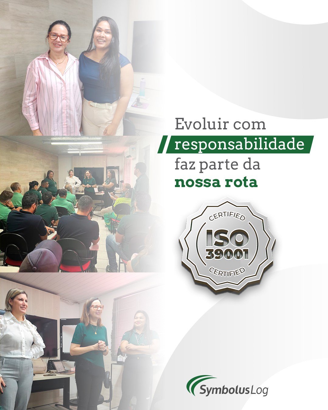 Recebemos a auditoria da ISO 39001, uma etapa importante que reforça o compromisso da Symbolus Log com operações cada vez mais seguras, responsáveis e alinhadas às melhores práticas do setor. Seguimos investindo em processos, conscientização e controle operacional para fortalecer nossa cultura de segurança nas estradas. Symbolus Log: a marca da excelência em cada rota. #SymbolusLog