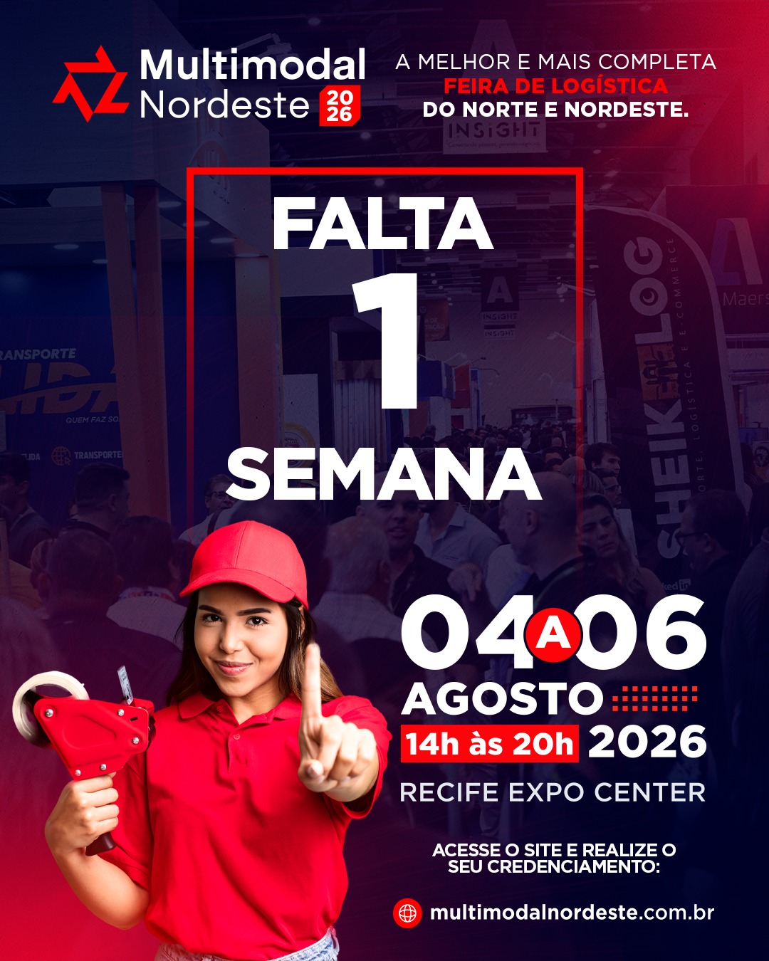 Falta só 1 semana! Estamos nos preparativos finais! Em poucos dias, estaremos na @feiramultimodalne para viver dias de muito networking, troca de conhecimento e grandes oportunidades. Esperamos você no nosso estande. Até lá! 📅 04, 05 e 06 de agosto 📍Recife Expo Center 💚 Rua D, estande: 21 Symbolus Log: a marca da excelência em cada rota. #SymbolusLog