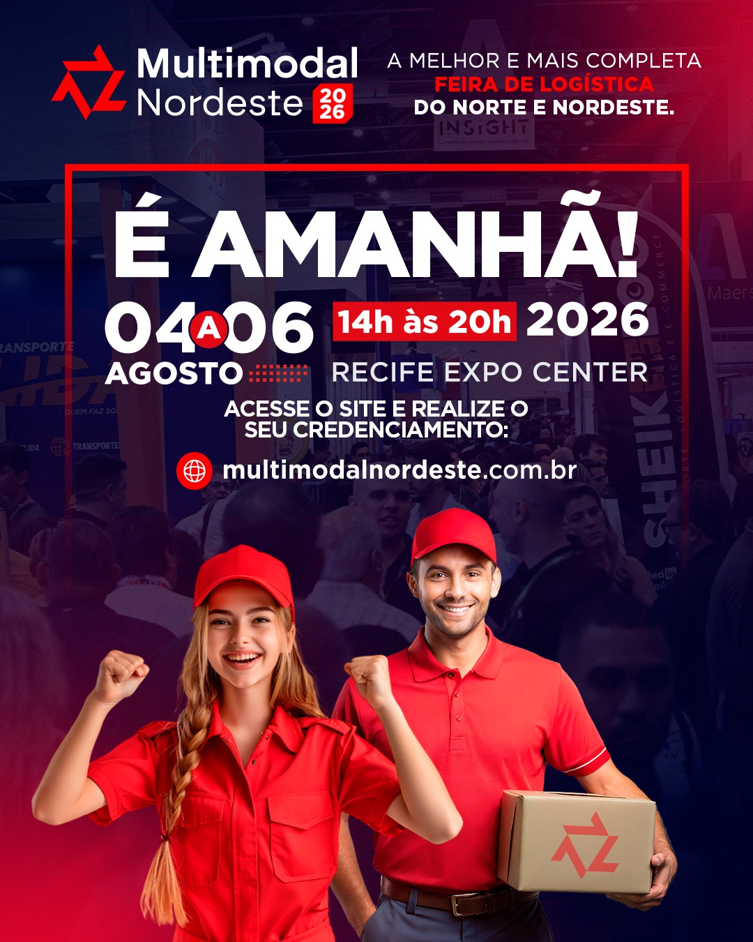 A contagem regressiva chegou ao fim! A partir de amanhã, a Symbolus Log estará presente na Multimodal Nordeste 2026, um dos principais eventos do setor logístico da região. Serão dias de conexões, troca de experiências e oportunidades para fortalecer parcerias e acompanhar as tendências que movimentam o mercado. 📍 Esperamos você por lá! Symbolus Log: a marca da excelência em cada rota. #SymbolusLog
