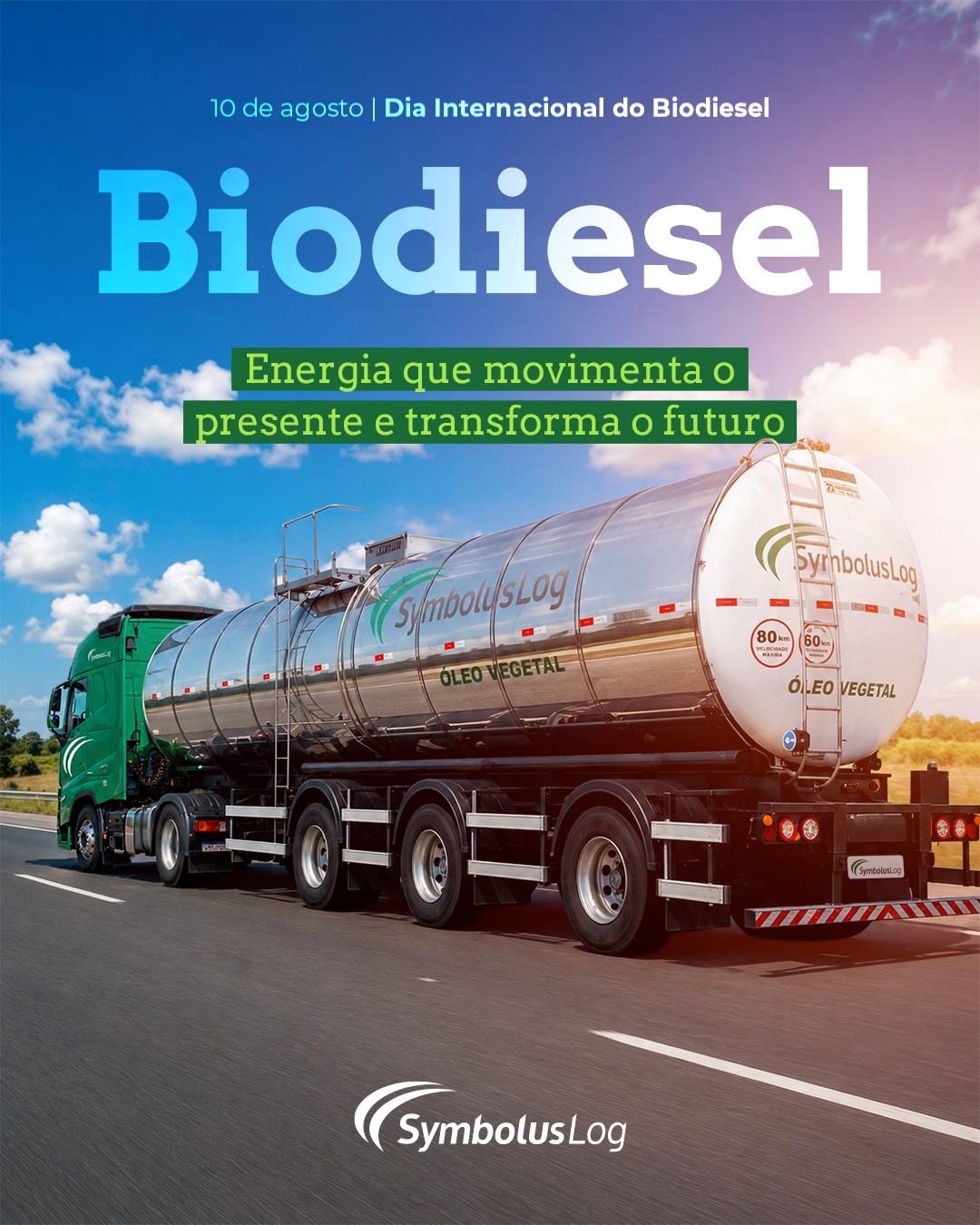 O biodiesel tem papel fundamental no desenvolvimento de uma matriz energética mais sustentável, contribuindo para a redução de impactos ambientais e para o fortalecimento de setores estratégicos da economia. No Dia Internacional do Biodiesel, reconhecemos a importância desse combustível renovável, que conecta inovação, responsabilidade e desenvolvimento. A Symbolus Log tem orgulho de atuar em uma cadeia que movimenta energia, indústria e crescimento com segurança e eficiência. Symbolus Log: a marca da excelência em cada rota. #SymbolusLog